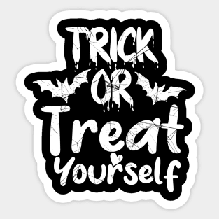 Trick or treat yourself. Sticker